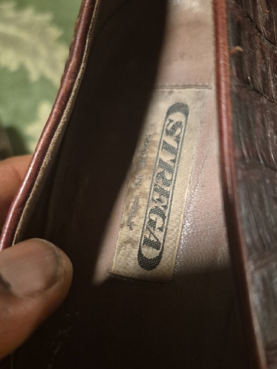 Strada Croc-Embossed Penny Loafers - Dark Brown main image 6